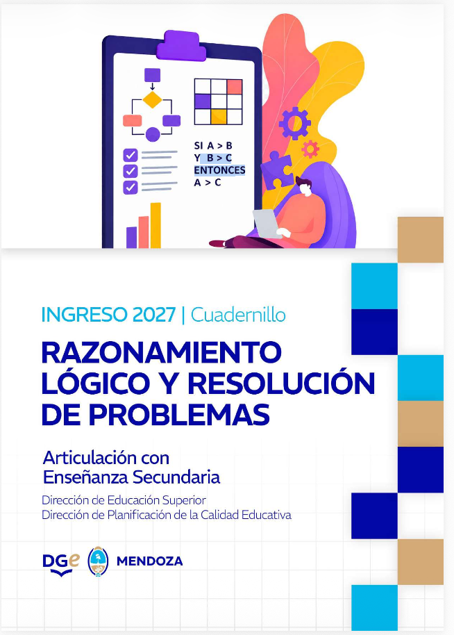 Portada del cuadernillo Razonamiento lógico y resolución de problemas