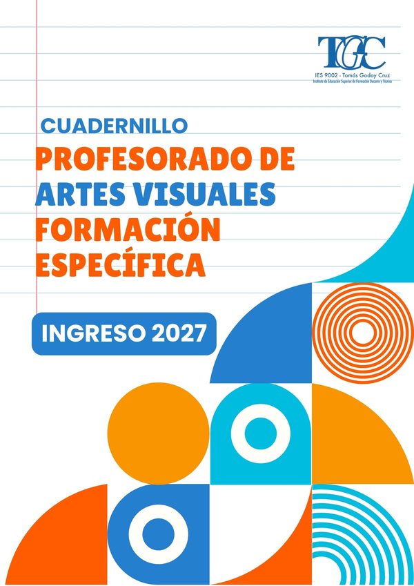 Portada del cuadernillo Profesorado de Artes Visuales